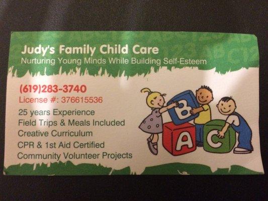 Judy's Family Child Care