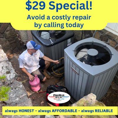 Call today and the problem goes away!