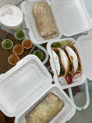 Chile Relleno Burrito, carne asada burrito, birria tacos