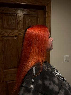 Wow I love how vibrant this turned out! So perfect for Halloween!!