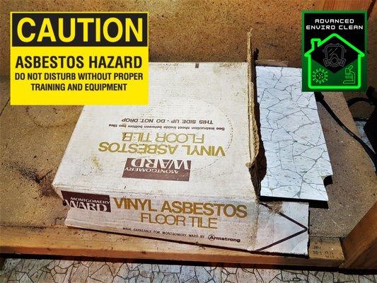 DO YOU HAVE ASBESTOS 9"x9" FLOOR TILE? Need it tested? Need it removed? We can help!