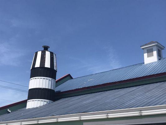 Top of roof while walking in