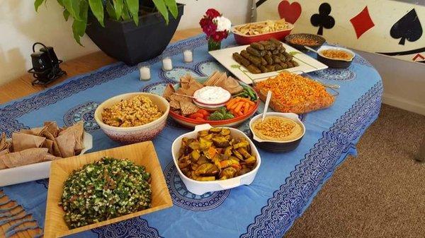 Mediterranean Appetizer Buffet - vegetarian