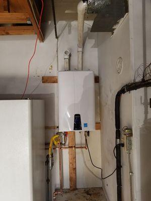 Navien tankless water heater installations.