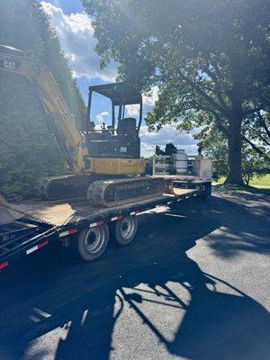 Getting ready to install a tank, we install above ground or inground tank's.