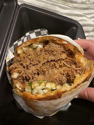 Birria torta