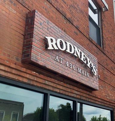 Rodney's main Street Sign.