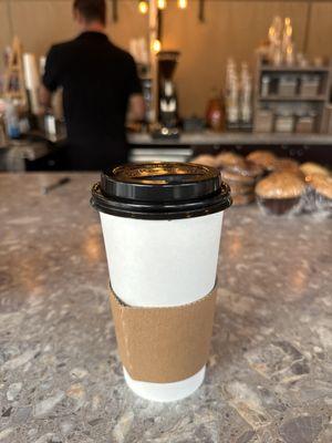 I just got myself a hot caramel macchiato to wake up