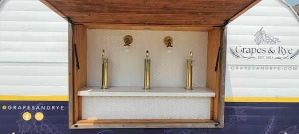 Our beautiful mobile tap trailer