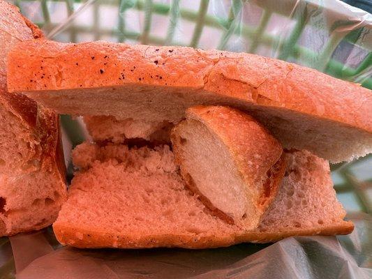birote salado (Mexican sourdough bread) for proper torta ahogada directly imported from Guadalajara!