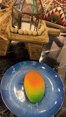 Mango mousse dessert