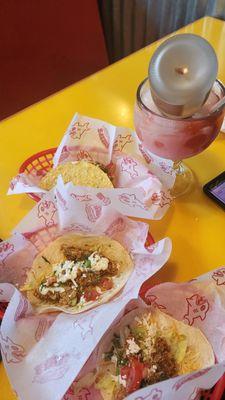 Fried avocado tacos and 16:00 Somewhere.