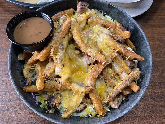 Steak and Chicken Salad (bigger than it looks)