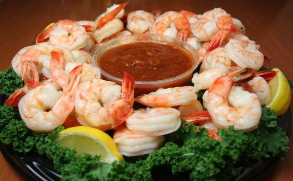 Shrimp cocktail, ready to eat!.  Just add sauce.