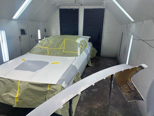 Complete repainting of Dodge Charger