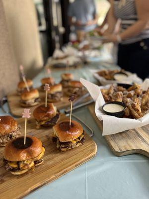 Some of the spread (more kept coming out) after we demolished the first round.