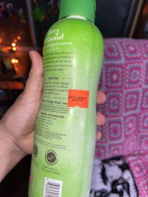 Great products for pets, my dogs smell like strawberries and fresh after