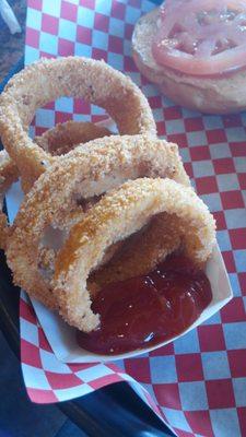 Onion Rings are perfect.