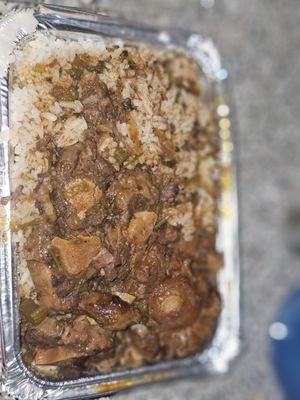 Oxtails w/ white rice
