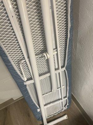 Ironing board that's broken.