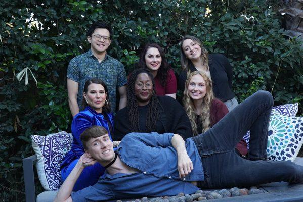 Our full team poses for the camera at a working retreat in Dec. 2023.