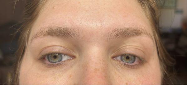 This is before I got my brows done!