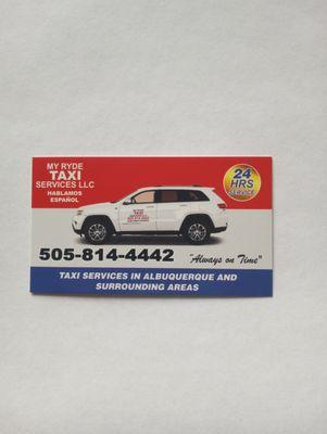My Ryde Taxi Services
