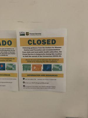 Closed as of July 22, 2021