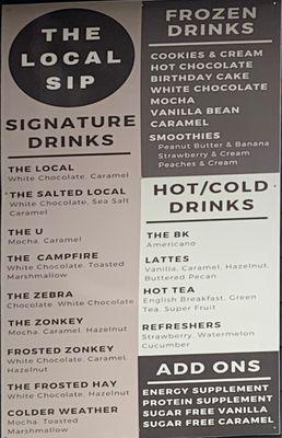 Drink Menu