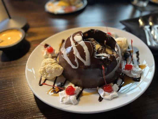 Save room for dessert - Torched Chocolate cake