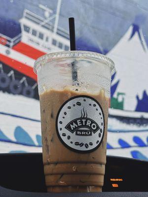 Iced Carmel Americano