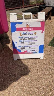 Here's what we missed out on. Choose a penis, or a vagina, and the toppings