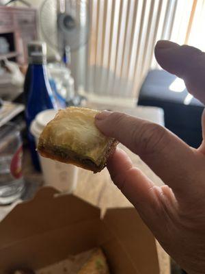 This one is the pistachio I think. So juicy and I am so in love!