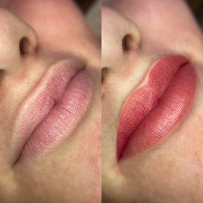 Before and After Fresh Lip Blush