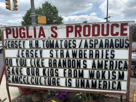 This sign is horrible! I actually spoke to the owner yesterday and his views are far worse than the sign!