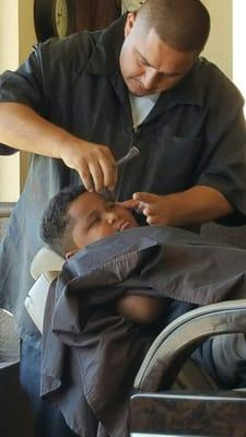 On a Wednesday getting freshly cut by the Boss man