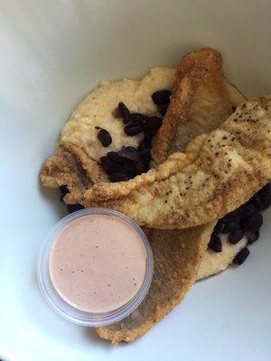 Fish and grits special - comeback on the side