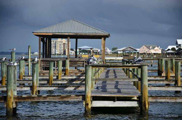 Boat ramp, slips and a fishing pier on site