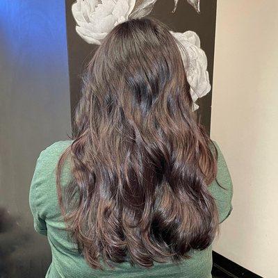 Single process color with haircut