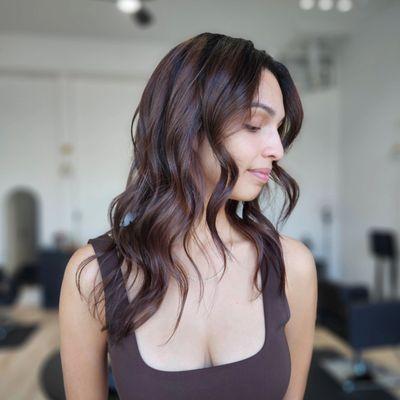 Beautiful brunette! Hair by Tiffany @stylez_by_tiffany