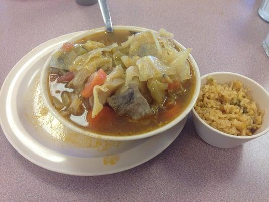 Caldo de Res. Oxtail soup.