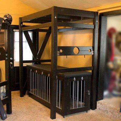 *Handmade, Custom Suspension System* We Specialize in Custom Made Kink Furniture. Contact us at the boutique for details.