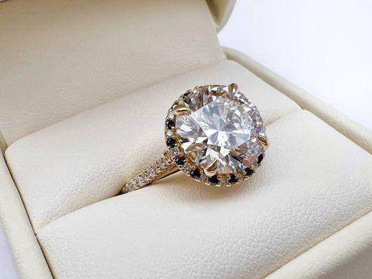 Custom engagement ring.