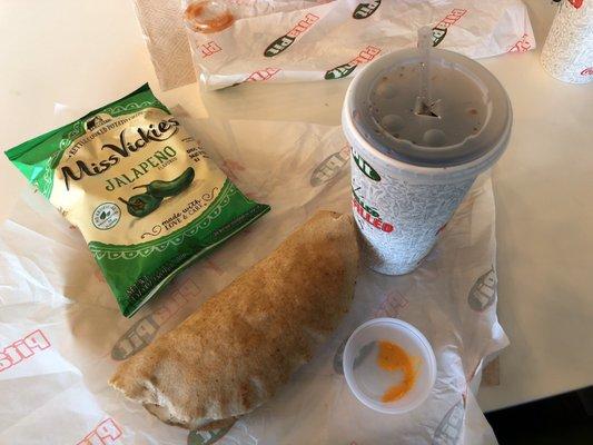 Philly steak pita combo