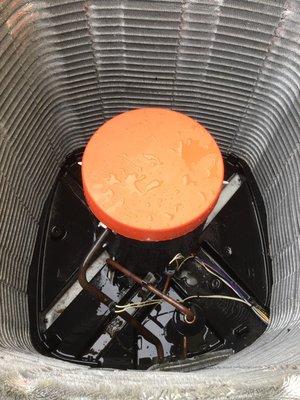 After-inside of outside unit