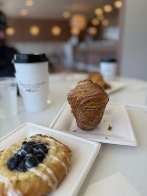 Cruffin Wild Blueberry Danish Latte