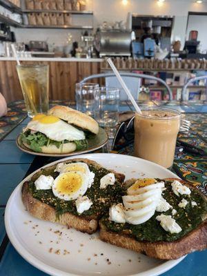 our order facing the cute counter