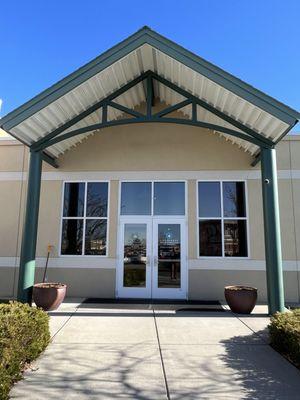 The front doors to our location