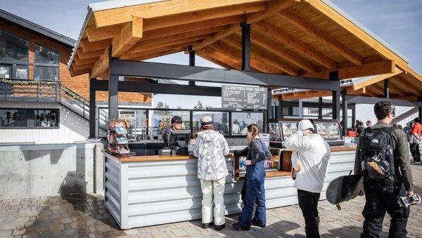 Grab a dog and enjoy views on the sun deck.