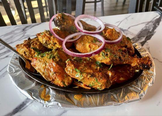 Full order of spicy tandoori chicken